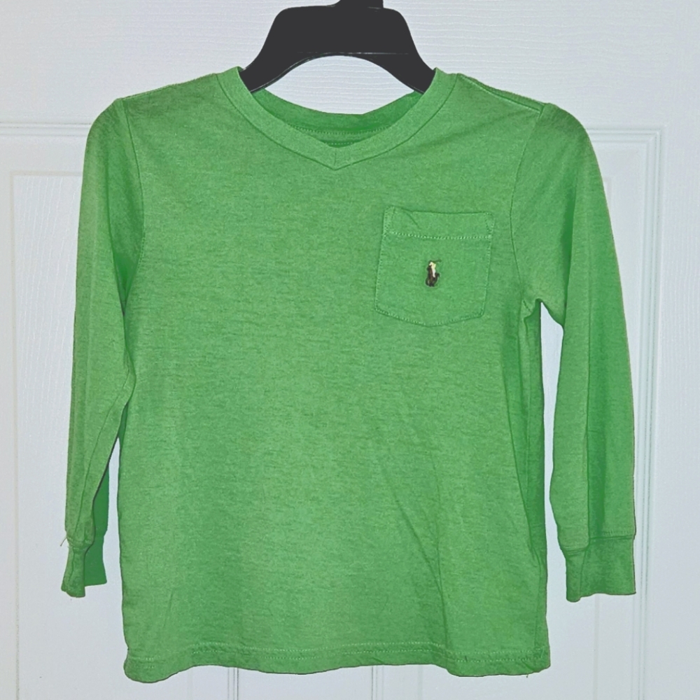 Polo by Ralph Lauren lite weight, long sleeve t, size 4/4T excellent condition